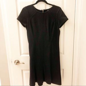 AnnTaylor Short Sleeve Black Dress 6